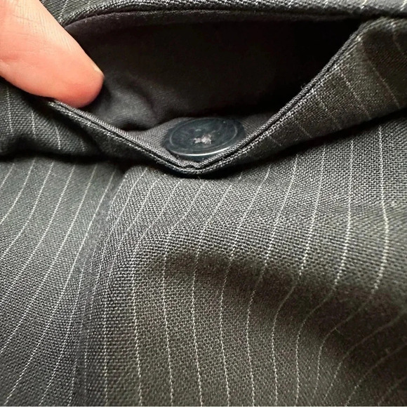 Gap Women's Stretch Modern Boot Black Pin Stripe Dress Pants Size 2 Long NWT - Picture 12 of 14